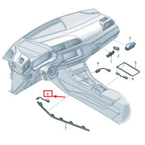 NEW AUDI Q3 F3 RIGHT CONSOLE LED MODULE 83A947356E