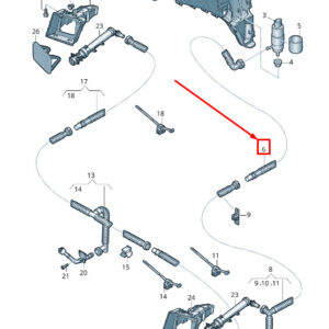 NEW AUDI Q8 4MN FRONT HEADLIGHT WASHER PIPE 4M8955667