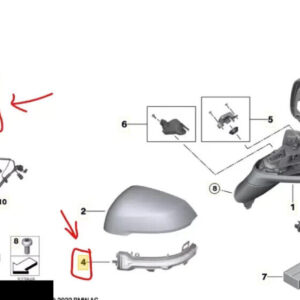 BMW X1 U11 LEFT WING MIRROR BODY AND TURN INDICATOR c| 51165A16105