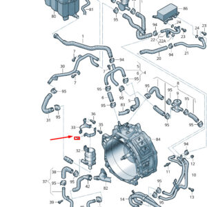 NEW VW TOUAREG 7P MK2 ADDITIONAL COOLANT PUMP BRACKET 7P0121079D