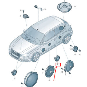 NEW AUDI Q2 GA REAR LEFT DOOR TREBLE SPEAKER 8V0035399D