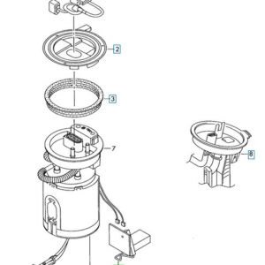 NEW VOLKSWAGEN PASSAT B8 3G FUEL PUMP GAUGE 3Q0919673M