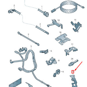 NEW VOLKSWAGEN CRAFTER 2F MK1 BATTERY WIRING HARNESS BRACKET 2E0971303D