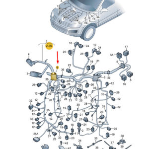 NEW VW TOUAREG 7P MK2 LEFT WATER BOX GROMMET 7P6971841