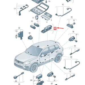 NEW VW TOUAREG 7P MK2 LEFT LED READING LIGHT 7P6947291TNX1