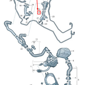NEW AUDI RS7 SPORTBACK 4G COMBI VALVE ADAPTER 079131166AS