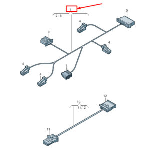 NEW AUDI RS7 SPORTBACK 4G ROOF WIRING HARNESS 4G0971100C