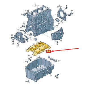 NEW VW GOLF VARIANT CG MK8 ENGINE SURGE LOCK 05C103623A