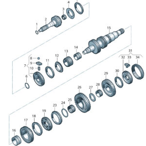 NEW VOLKSWAGEN CRAFTER 2F MK1 5TH GEAR SYNCHRONIZER RING 0B7311295C