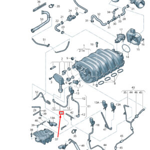 NEW VW TOUAREG 7P MK2 VACUUM PIPE 079133778B