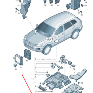 NEW VW TOUAREG 7P MK2 MINI-FUSE 125A 7P0937629