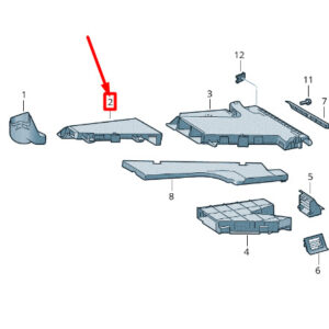 NEW VOLKSWAGEN CRAFTER 2F MK1 FOOTWELL AIR GUIDE CHANNEL 2E0819658