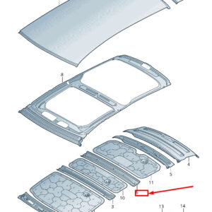 NEW AUDI A6 4A C8 C-PILLAR ROOF FRAME 4K9809271