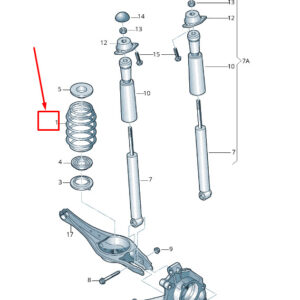 NEW AUDI Q2 GA REAR COIL SPRING 5Q0511115MH