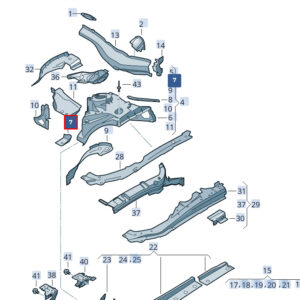 NEW AUDI RS4 AVANT B9 FRONT LEFT SUSPENSION SUPPORT 8W0802451