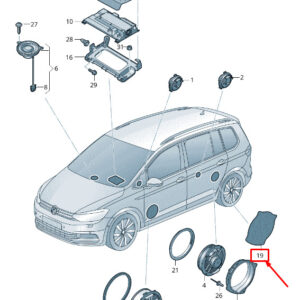 NEW VW TOURAN 5T LOUDSPEAKER COVER 5TA971394