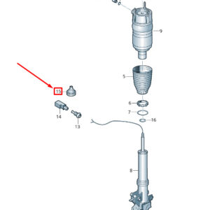 NEW VW TOUAREG 7P MK2 FRONT SUSPENSION STRUT GROMMET 7P0971873C
