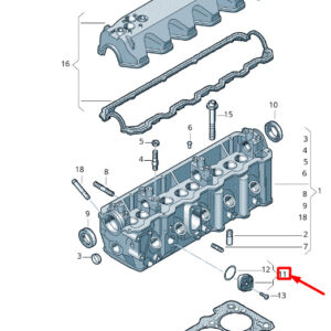 NEW VOLKSWAGEN CRAFTER 2F MK1 CYLINDER HEAD COVER 076121121B