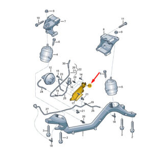 NEW VW TOUAREG 7P MK2 ENGINE RETAINING PLATE 7P0199253
