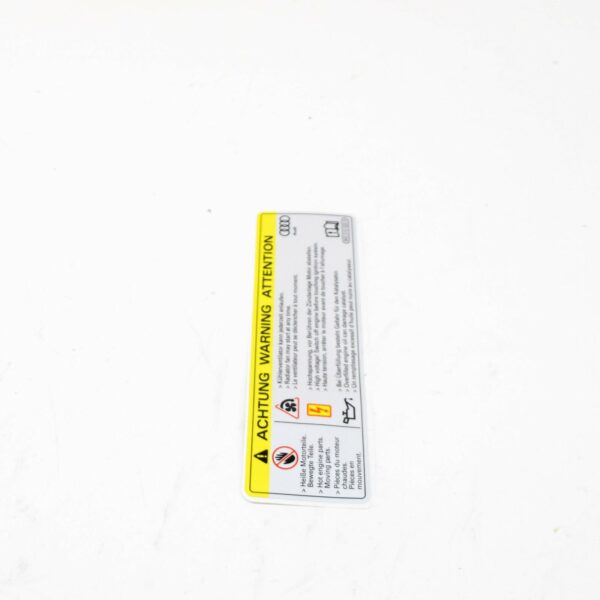 NEW AUDI A1 8X HIGH VOLTAGE SIGN LABEL 8K0010520A ORIGINAL