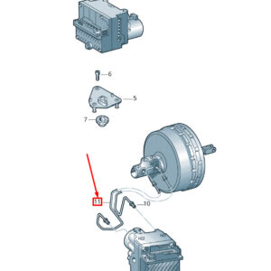 NEW VOLKSWAGEN CRAFTER 2F MK1 BRAKE LINE 2E0611711A