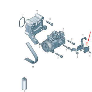 NEW VW TOUAREG 7P MK2 A/C COMPRESSOR PROTECTIVE PLATE 7P5816431