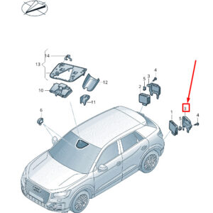 NEW AUDI Q2 GA RIGHT LANE CHANGE ASSIST CONTROL UNIT BRACKET 81A907176