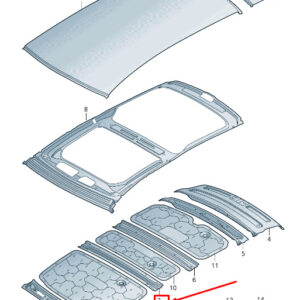 NEW AUDI A6 4A C8 CENTER ROOF FRAME 4K9817969