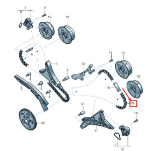 NEW AUDI RSQ8 ENGINE DRIVE CHAIN 0P2109229F