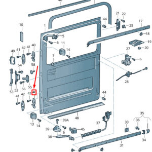 NEW VOLKSWAGEN CRAFTER 2F MK1 LEFT SLIDING DOOR GUIDE WEDGE 2E1843633C