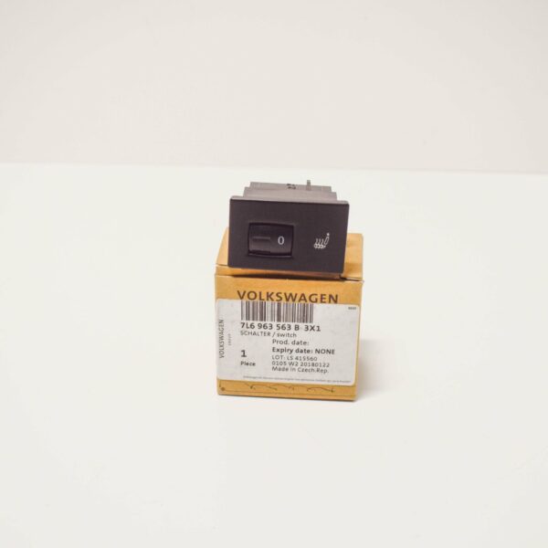 NEW VOLKSWAGEN TOUAREG 7L LEFT SEAT HEATER SWITCH 7L6963563B3X1