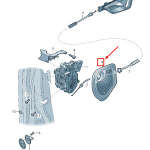 NEW AUDI Q3 F3 SPORTBACK FRONT RIGHT DOOR INNER PANEL COVER 8V5837916A