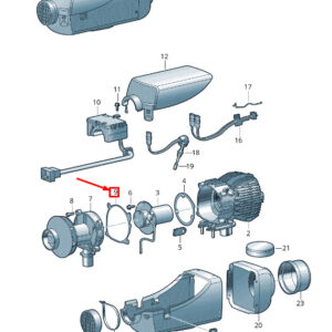 NEW VOLKSWAGEN CRAFTER 2F MK1 AUXILIARY HEATER SEAL 2E0819037C
