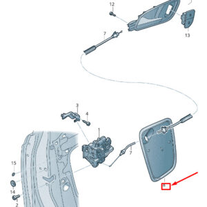 NEW AUDI RSQ3 8U FRONT LEFT DOOR INNER COVER 8U0837915B