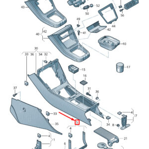 NEW VW SHARAN 7N CENTER CONSOLE SECURING BRACKET 5N0863525A