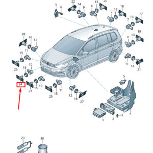 NEW VW TOURAN 5T FRONT RIGHT CENTER PARKING SENSOR BRACKET 5TA919494C