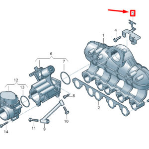 NEW VOLKSWAGEN CRAFTER 2F MK1 INTAKE MANIFOLD BRACKET 076131564E