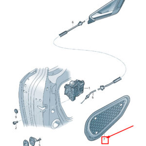 NEW AUDI Q2 GA REAR LEFT DOOR INNER PANEL COVER 8V4839915B