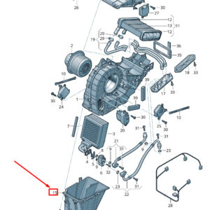 NEW VW TOUAREG 7P MK2 EVAPORATOR LOWER COVER 7L0820049