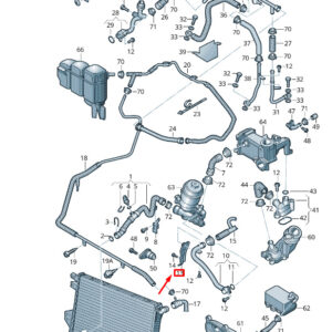 NEW VW TOUAREG 7P MK2 COOLING SYSTEM BRACKET 059121093E