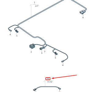 NEW AUDI Q8 4MN ROOF RAIL ADAPTER CABLE LOOM 4M8971176