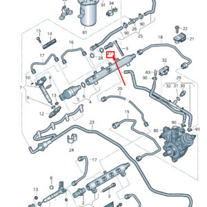 NEW VW TOUAREG 7P MK2 FUEL LINE BANJO BOLT WHT005251A