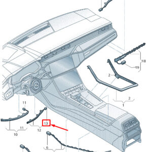 NEW AUDI Q7 4M INSTRUMENT PANEL LED MODULE 4M8947355L