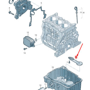 NEW VOLKSWAGEN GOLF 5G MK7 OIL PUMP SUCTION LINE 04C115251H