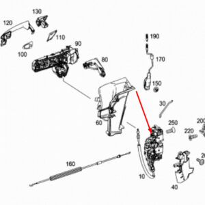 NEW MERCEDES-BENZ C-CLASS W204 FRONT RIGHT DOOR LOCK A2047203835 ORIGINAL