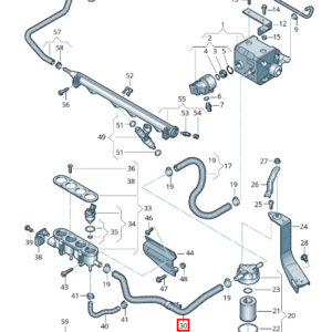 NEW VOLKSWAGEN CADDY 2K MK3 FUEL PIPE 2K0133321D