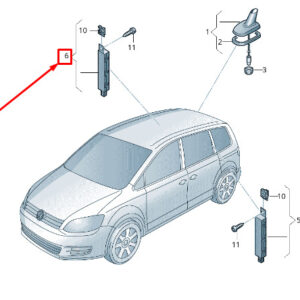 NEW VW SHARAN 7N RIGHT ANTENNA AMPLIFIER 7N0035552P