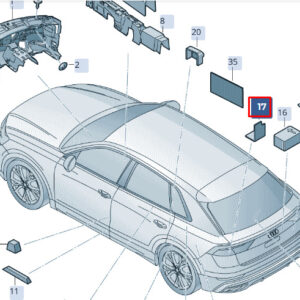 NEW AUDI RSQ8 4MN LEFT DAMPING SOUND ABSORBER 4M8863433A