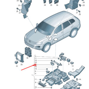 NEW VW TOUAREG 7P FUSE BOX/RELAY PLATE POTENTIAL DISTRIBUTOR 7P6937107