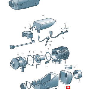 NEW VOLKSWAGEN CRAFTER 2F MK1 AUXILIARY HEATER COVER 2E0819424A